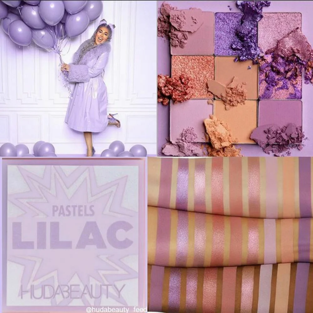 4PC🍇Face Need🍇BNIB LE HUDA Beauty LILAC EYE & PASTEL BRUSHES 4PC Face Set!HTF!